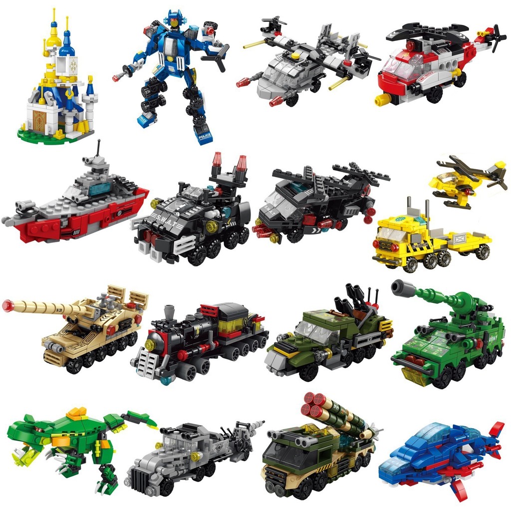 Lego Set City - 6 em 1 cidade engenharia carro