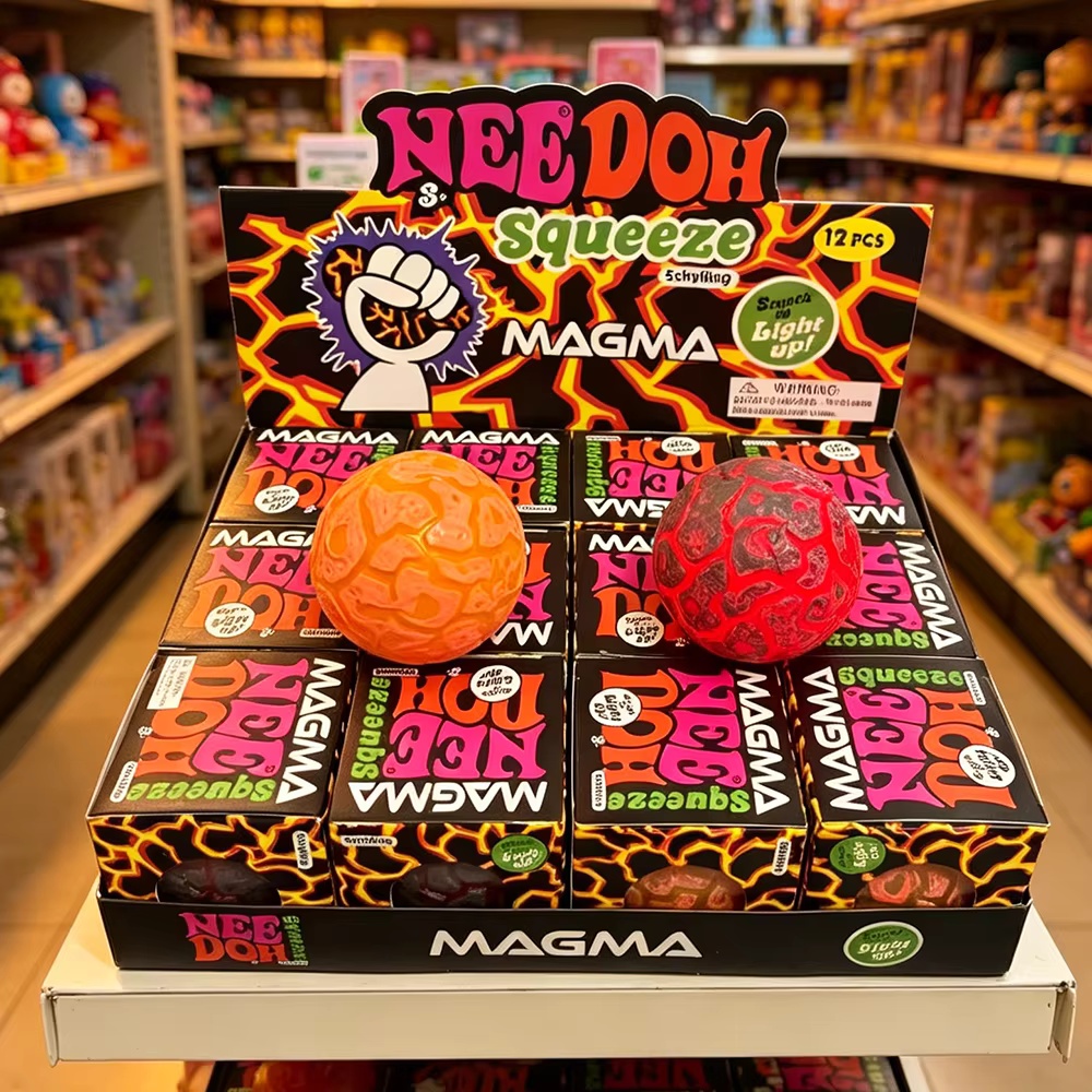 Fidget Cube Original - Novo Produto NeeDoh Glitter Magma Ball