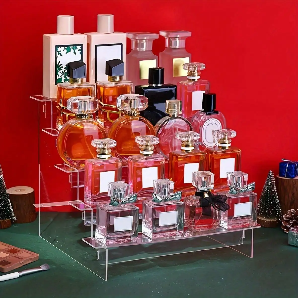 Display Risers Set - Acrílico display risers perfume organizador suporte
