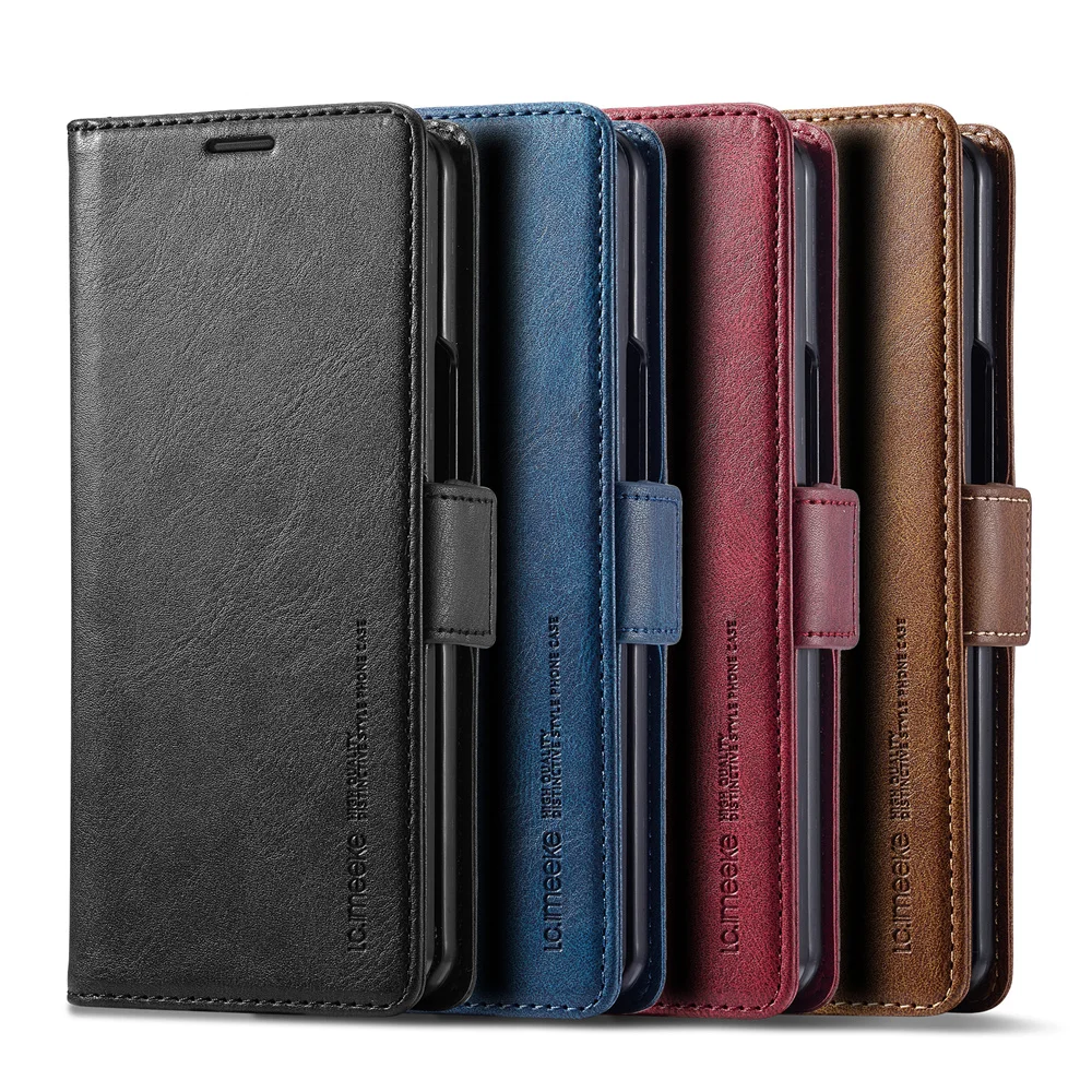 Card Top Loader - Capa carteira de couro para samsung