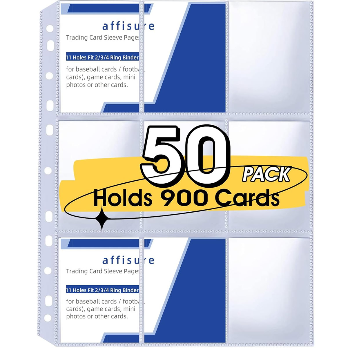 Pokemon Binder Card - Pacote com 50 Protetores de Cartas