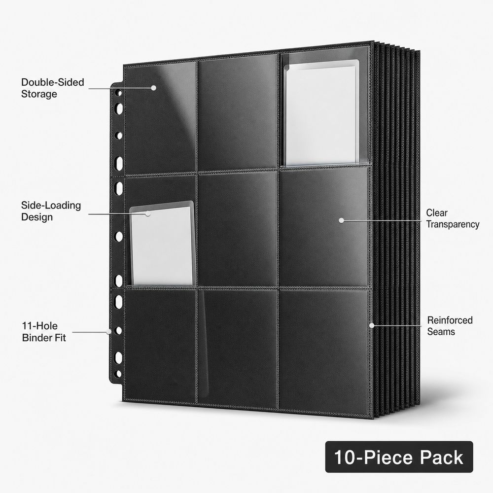 10 Unidades de Páginas para Ál - Trading Card Binder avaliação e preço