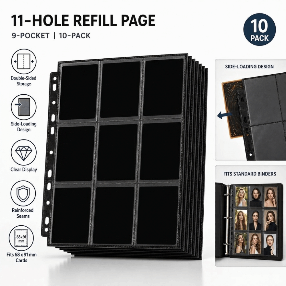 10 Unidades de Páginas para Ál - Trading Card Binder avaliação e preço