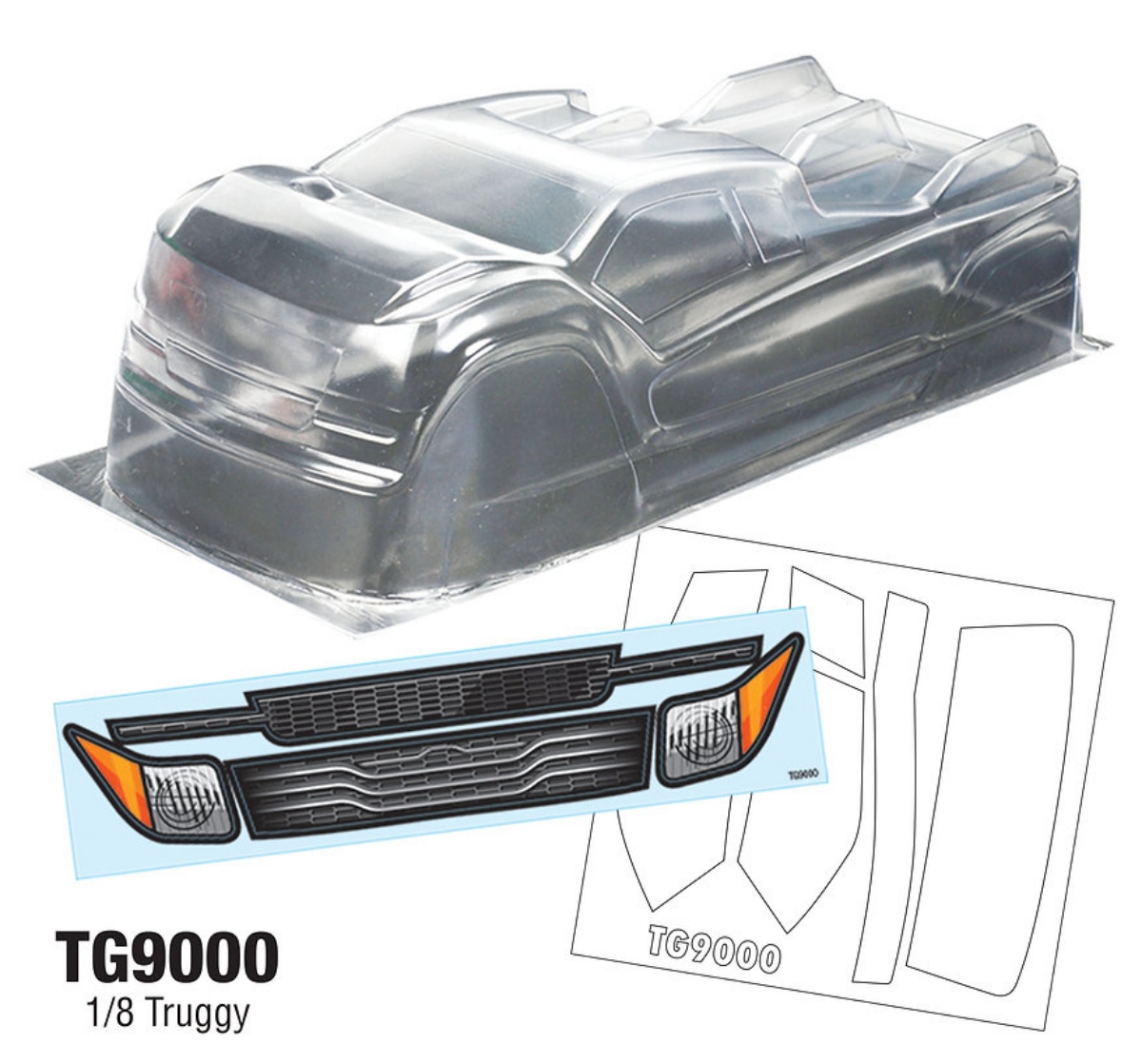 Carroceria TG9000 1/8 Truggy c - Tamiya Model Paint Set avaliação e preço