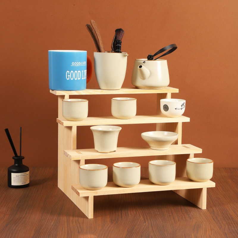 Suporte Expositor de Madeira p - Display Risers Set avaliação e preço