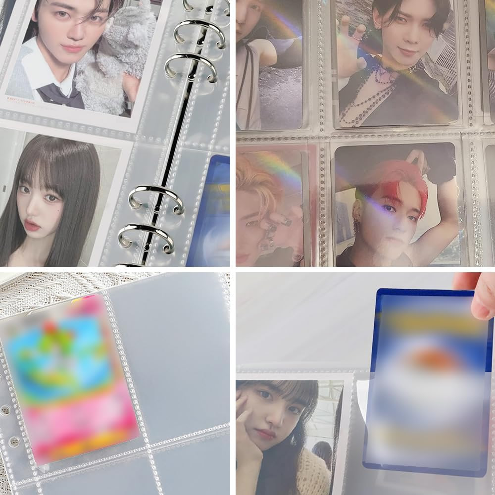 4 bolsos cartão de foto mangas - Pokemon Binder Card avaliação e preço