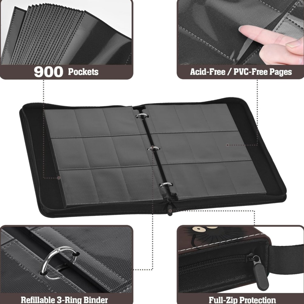 Fichário de Cartas com 9 Bolso - Trading Card Binder avaliação e preço