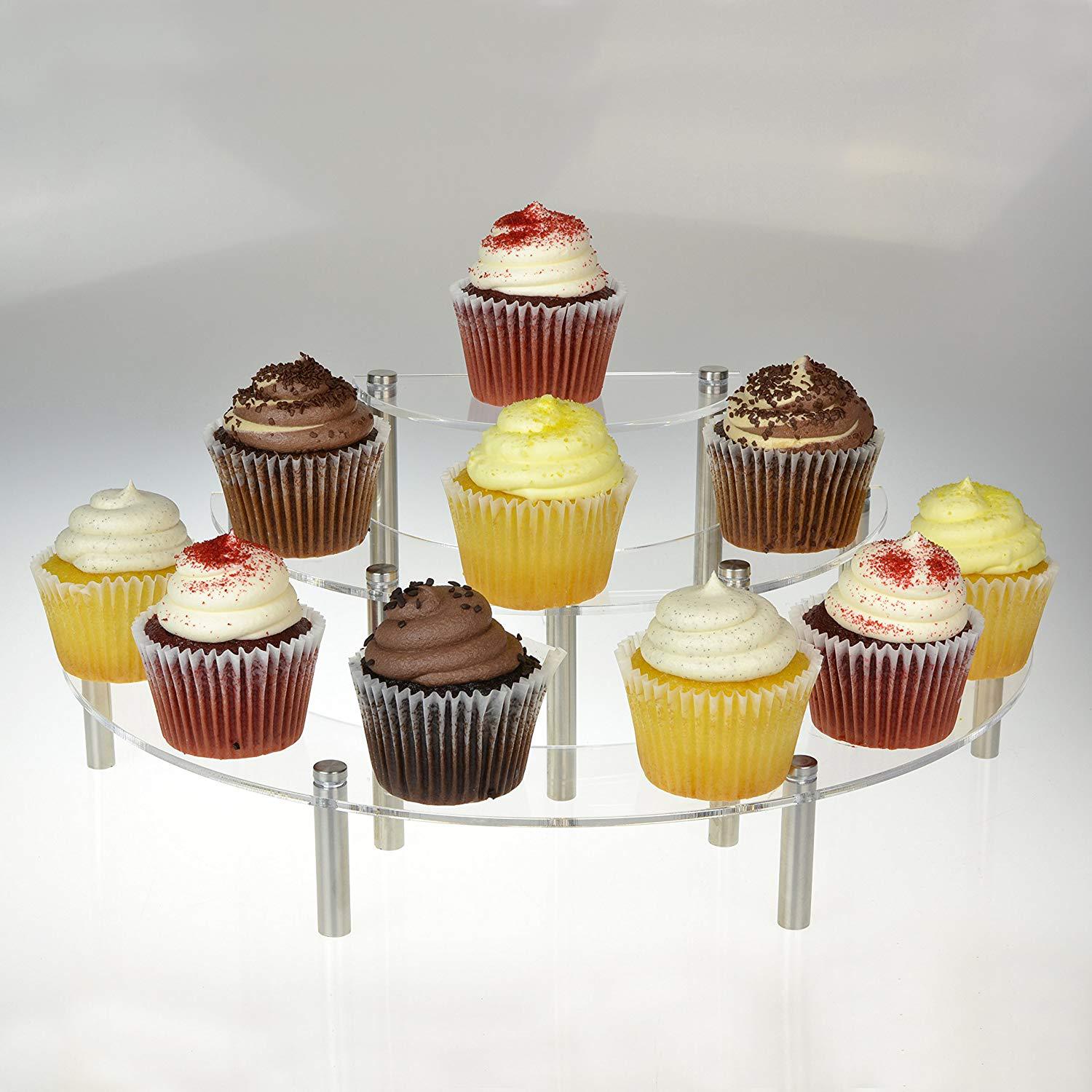 Acrílico Redondo Cupcake Sobre - Pop Display Shelf avaliação e preço