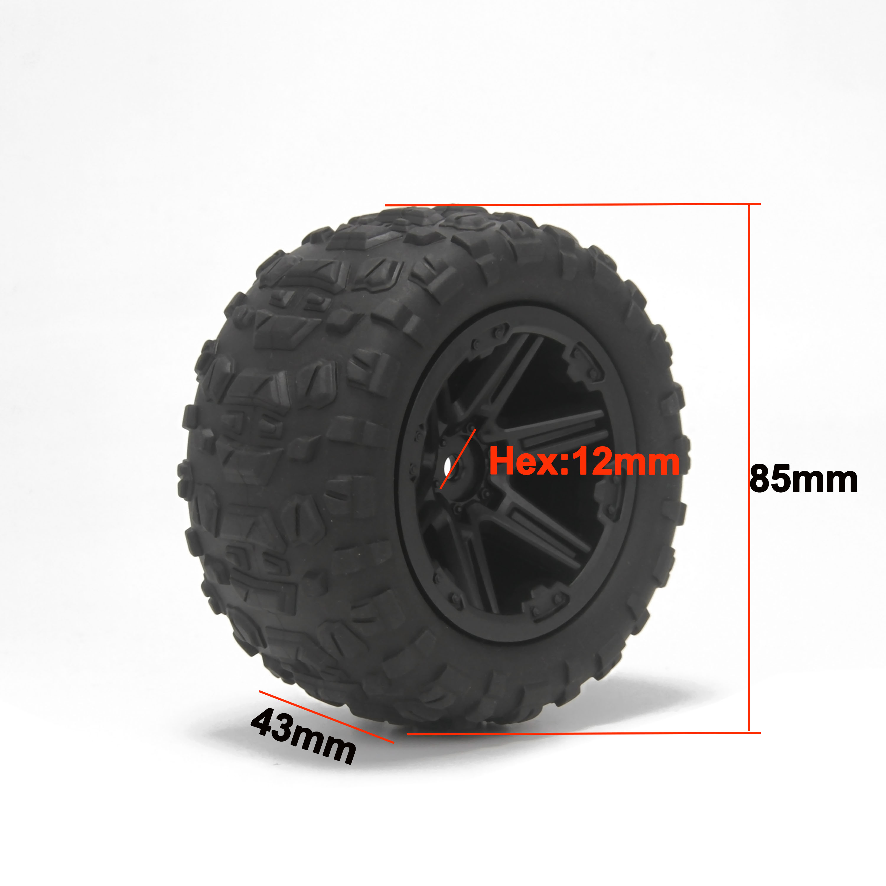 4 Pneus de Borracha 85mm com A - Hot Wheels Car Monster Trucks avaliação e preço