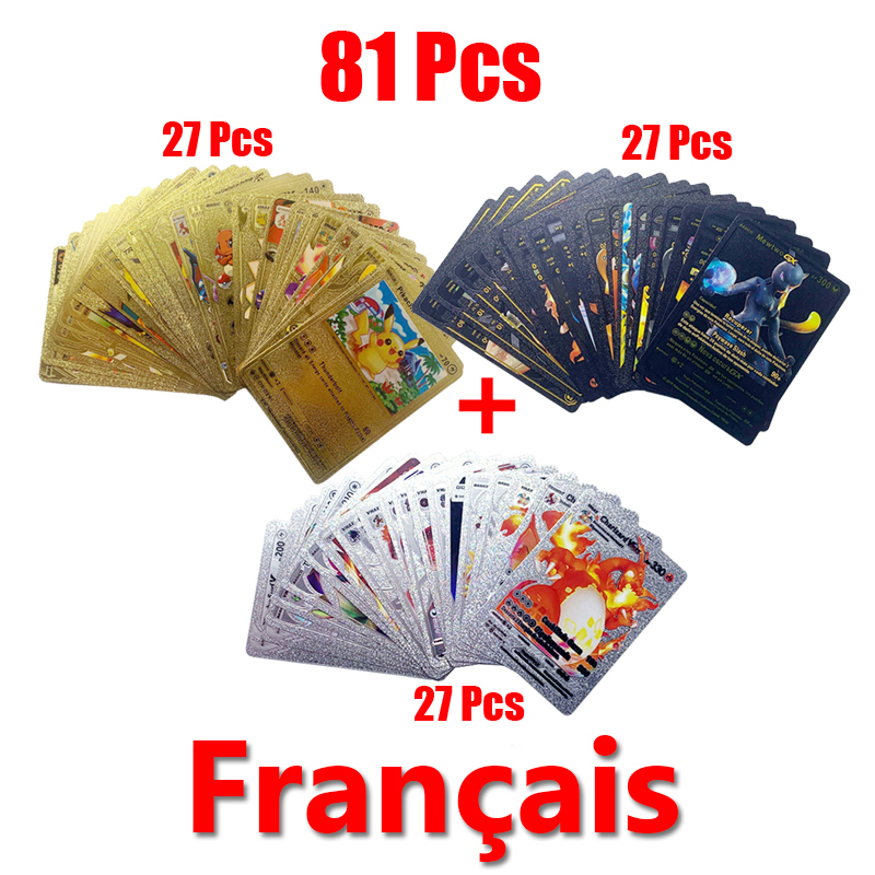 81-15 pçs cartões pokemon ouro - Pokemon Binder Card avaliação e preço