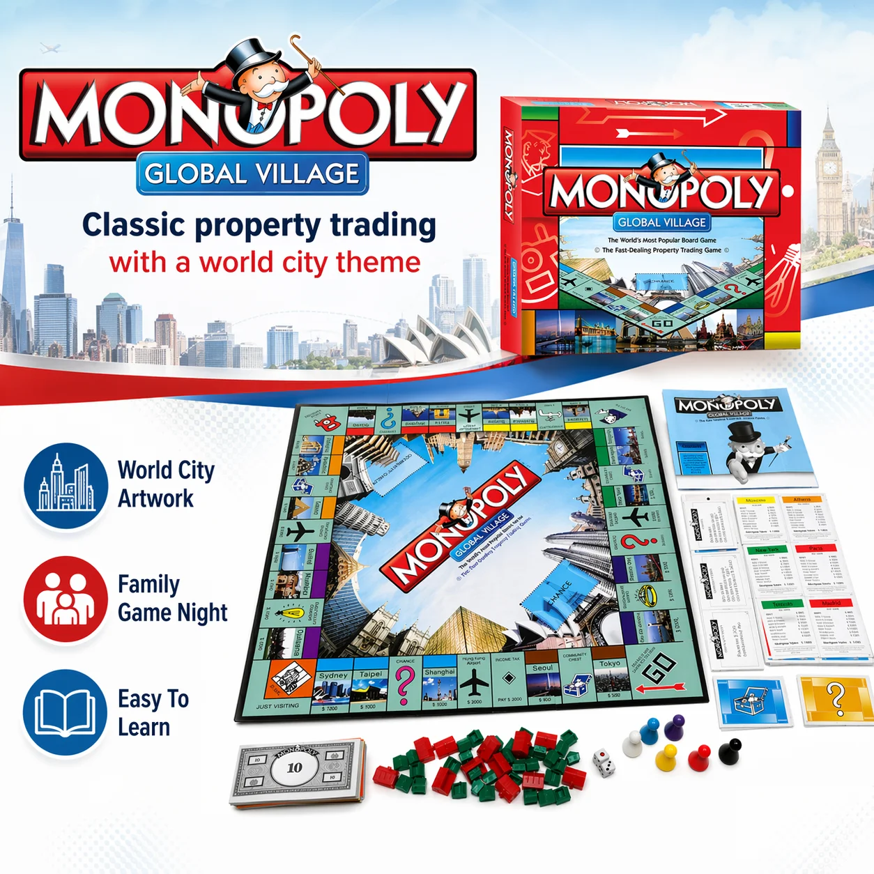 Jogo de Tabuleiro MONOPOLY GLO - Hasbro Game Monopoly avaliação e preço